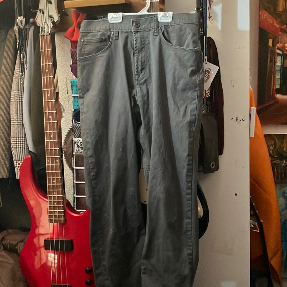 Grey wrangler jeans